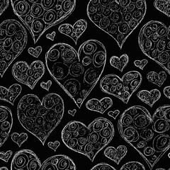 seamless pattern with hearts