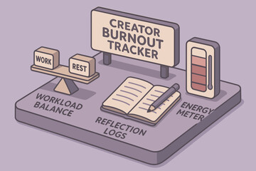 Creator burnout tracker: balancing workload through reflection and energy monitoring