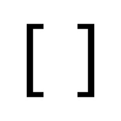 Square brackets [ ]