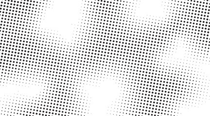 Retro black and white dotted background for design use