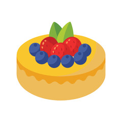 Delicious Blueberry and Strawberry Cake A Sweet Treat for Any Occasion