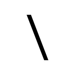 Backslash \