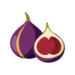 Sweet Figs A Delightful Illustration of Ripe, Juicy Figs