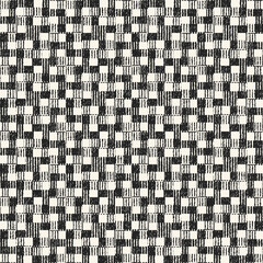 Monochrome Grain Mottled Checked Pattern