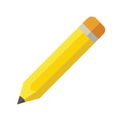 Yellow Pencil Icon  A Simple Vector Illustration for Design Projects