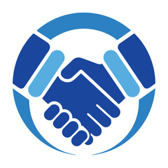 handshake icon vector illustration