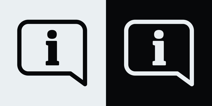 Information icon. Info sign on speech bubble