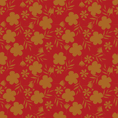 Seamless floral pattern, vintage background