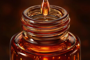 honey dripping from a spoon