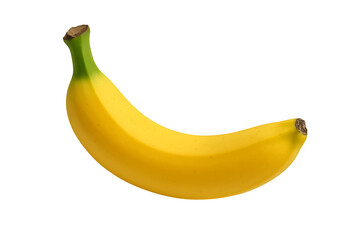 Ripe Yellow Banana Isolated on Transparent Background