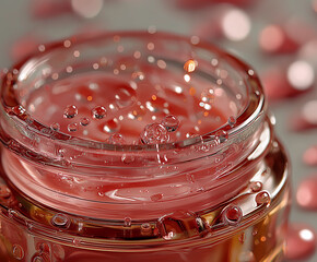 red glass beads