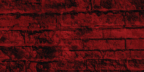 Obraz premium Rough concrete texture with an uneven, pitted red surface, providing a gritty and authentic industrial feel with strong shadows. 