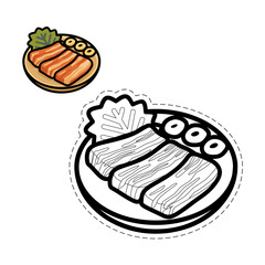 Cute Korean culture vector set featuring girls in hanbok, traditional food, gayageum, hanok house, mask, and soju. Perfect for education, decoration, festivals, and cultural designs