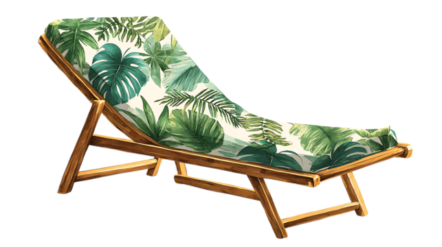 chaise longue on a white background