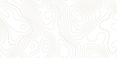 Abstract seamless pattern with lines and stylized height of the topographic contour in lines and topo graphic map design. Topology, Cartography or terrain path concept