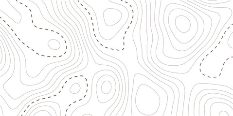 Topographic map background. Geographic line map with elevation assignments. Contour background geographic grid. Vector illustration