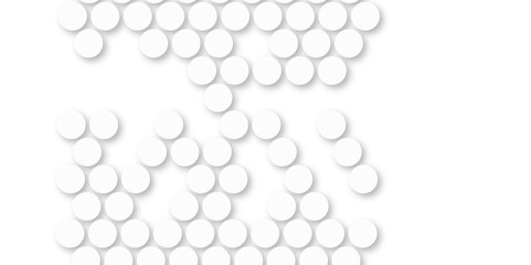 White tiles wall. round marble textures, ball tiles. Top view pavement circle block white texture with seamless patterns floor background. Air Bubble wrap texture background. Textured Background.