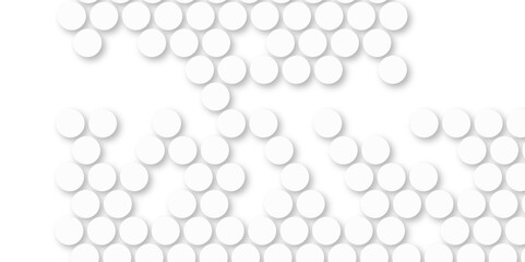 White tiles wall. round marble textures, ball tiles. Top view pavement circle block white texture with seamless patterns floor background. Air Bubble wrap texture background. Textured Background.