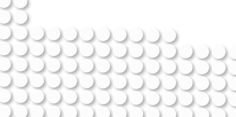 White tiles wall. round marble textures, ball tiles. Top view pavement circle block white texture with seamless patterns floor background. Air Bubble wrap texture background. Textured Background.