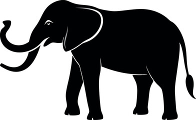 elephant silhouette vector