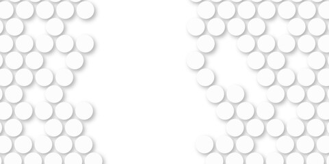 White tiles wall. round marble textures, ball tiles. Top view pavement circle block white texture with seamless patterns floor background. Air Bubble wrap texture background. Textured Background.