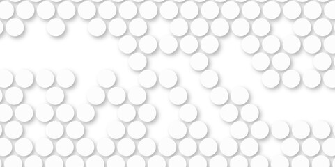 White tiles wall. round marble textures, ball tiles. Top view pavement circle block white texture with seamless patterns floor background. Air Bubble wrap texture background. Textured Background.