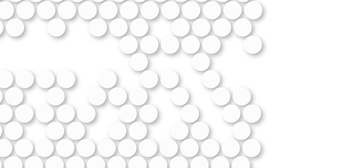 White tiles wall. round marble textures, ball tiles. Top view pavement circle block white texture with seamless patterns floor background. Air Bubble wrap texture background. Textured Background.