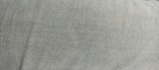 Close up of Textured Grey Linen Fabric Material