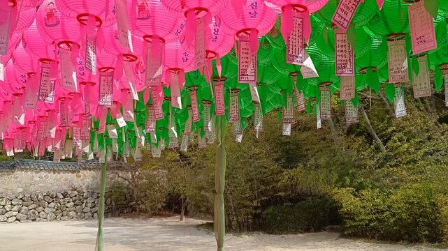 Korea, Seoul, Jogyesa Temple, Lantern, Buddha's Birthday, For Background
