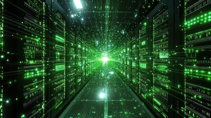 Server room technology tunnel