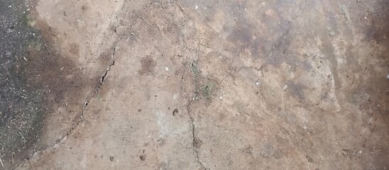 Cracked Grungy Concrete Floor Surface Background