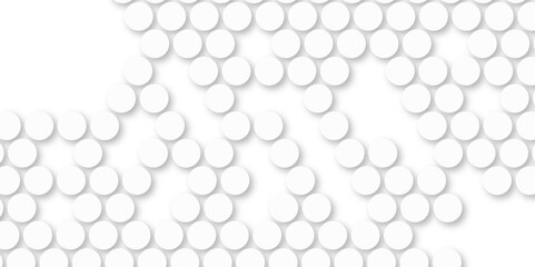 White tiles wall. round marble textures, ball tiles. Top view pavement circle block white texture with seamless patterns floor background. Air Bubble wrap texture background. Textured Background.