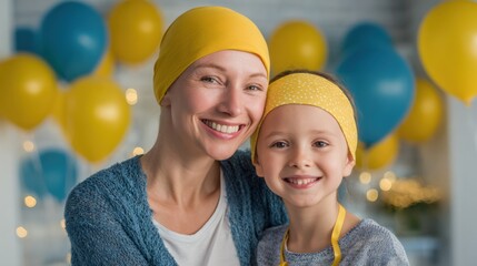 Fundraiser Planning Guide for Childhood Cancer Month Featuring Happy Participants With Yellow Headwear Celebrating