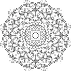 Ornamental geometric mandala pattern vector