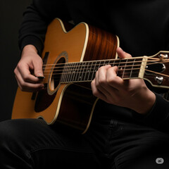 playing the instrument