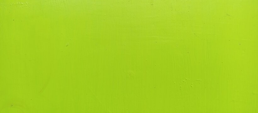 Uniform Lime Green Painted Surface with Fine Details