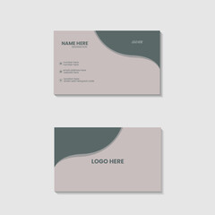 Corporate and Clean green business card layout
