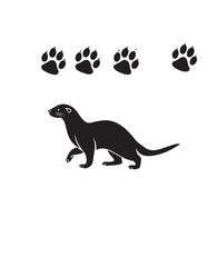 Wild Animal Silhouette Clipart Bundle – Black and White Vector Illustrations for Wildlife, Forest, and Safari Themes