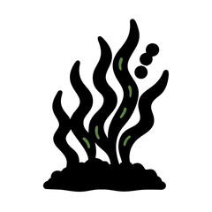 Obraz premium vector illustration of a seaweed 