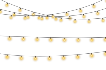 Christmas bulbs twinkle with gentle shine. Wreath light chain wraps celebration invite. Neon sparkle shapes warm visual mood. Transparent light arc highlights festive promo.