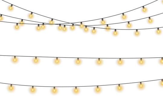 Christmas bulbs twinkle with gentle shine. Wreath light chain wraps celebration invite. Neon sparkle shapes warm visual mood. Transparent light arc highlights festive promo.