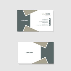 Colorful Geometric Business Card Layout 
