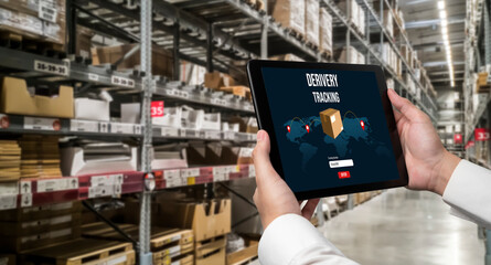 Delivery tracking system for e-commerce and modish online business to timely goods transportation...