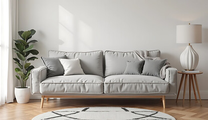 modern living room with sofa