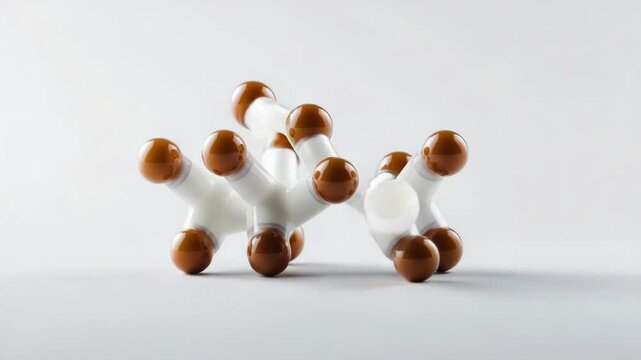 A collection of small white and brown objects arranged together, ideal for use in product or lifestyle photography