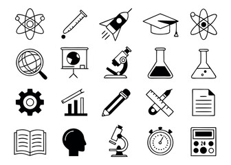30-science-line-icons---educational-and-laboratory.eps