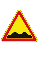 double speed breaker road sign1