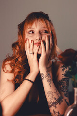 portrait of a young woman