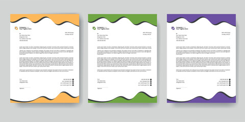 Obraz premium Minimal Letterhead Design – Professional & Clean Layout for Office Use