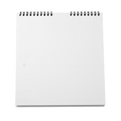 Blank notepad isolated on transparent background for mockup, notes, and sketching.